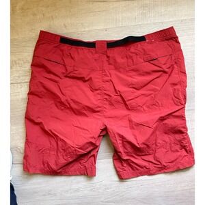 REI Adult Mens Nylon Shorts XXL Belted Crimson Outdoor Hiking Trail Belted